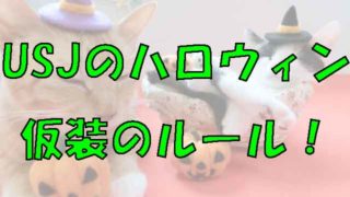 USJのハロウィン仮装のルール！
